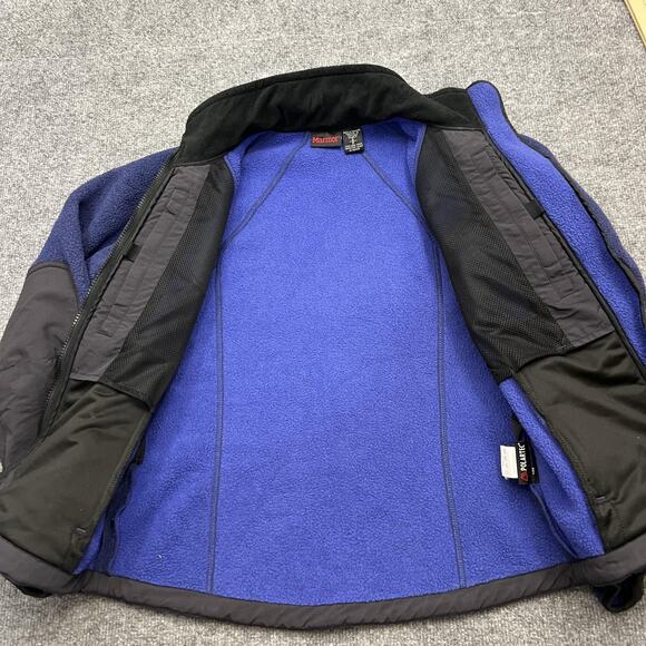 Marmot Jacket Womens Small Blue Polartec Fleece Full Zip Outdoor Hiking Warm - Picture 4 of 11